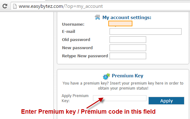 How to activate EasyBytez premium key coupon 